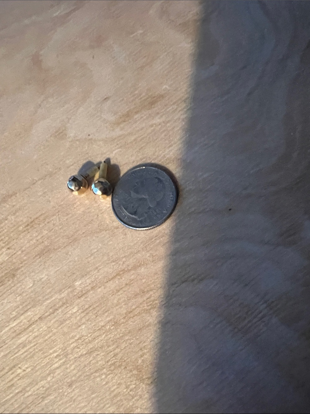 8mm / medium hammered ball studs - gold filled - Picture 4 of 5